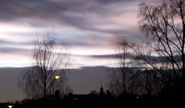 Perlemorskyer over Oslo