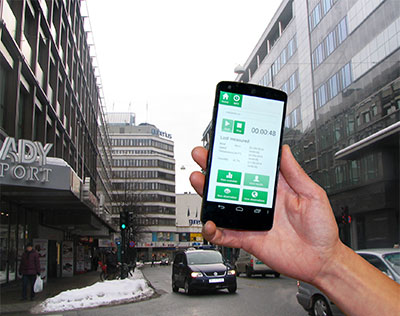Luftkvalitetssensor, app