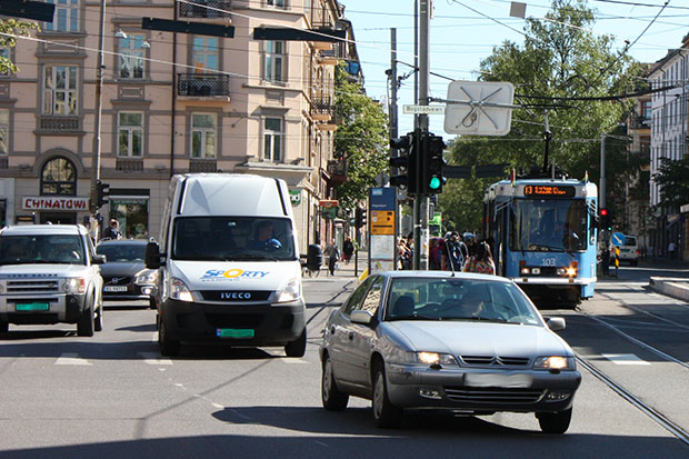Trafikk i Majorstukrysset
