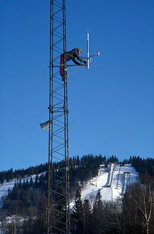 Installering av utstyr i mast
