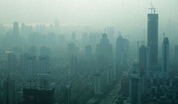 Smog over by i Kina