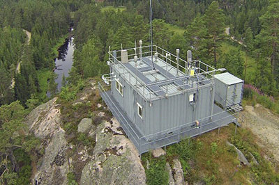 Birkenesobservatoriet i Sør-Norge