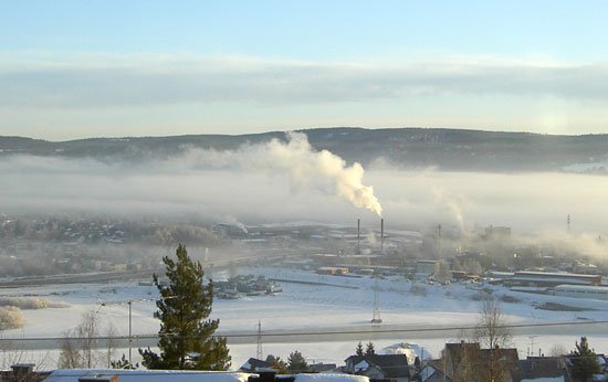 Inversjon over Lillestrøm