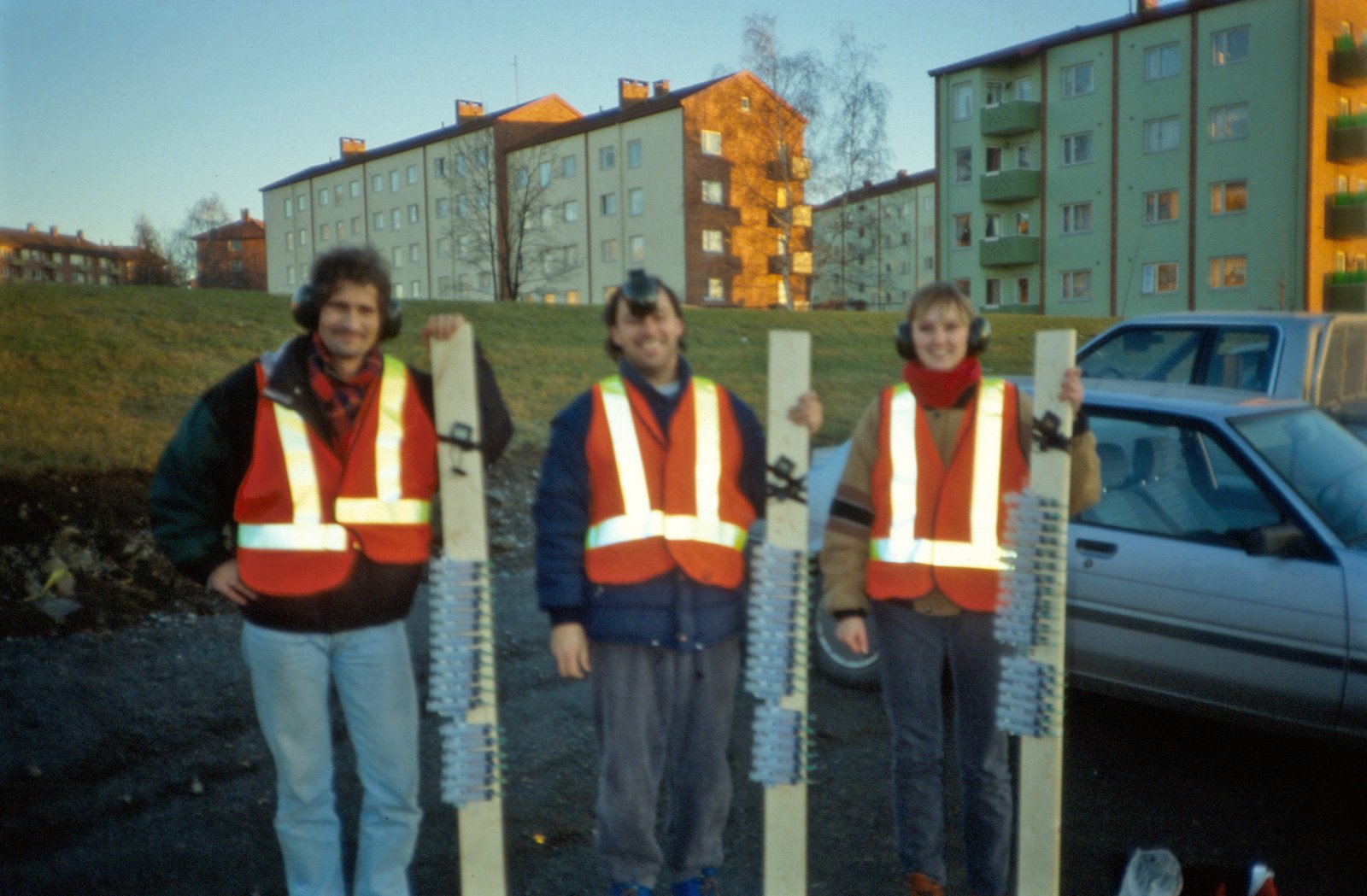 Dag Tønnesen, Trond Bøhler og Mona Johnsrud i1987