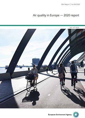 Forsiden av EEAs Air Quality Report 2020