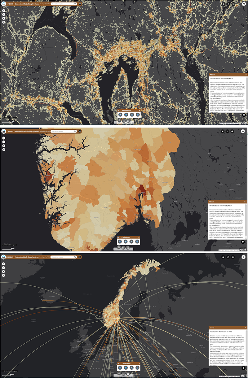 EMISYS-plattformen visualiserer utslippsdata