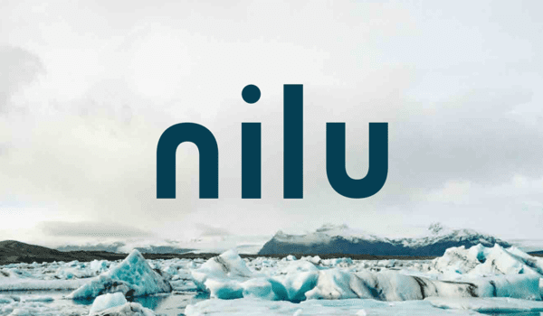 Ny logo på bakgrunn av isfjell